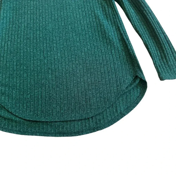 Calvin Klein Emerald Green Pullover Sweater Glitter Sparkle Size Small Women's - Picture 4 of 11